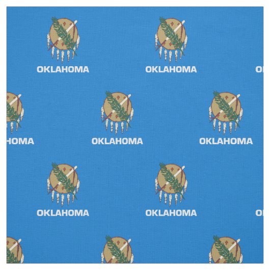 Oklahoma Staatsvlag Stof (Swatch)