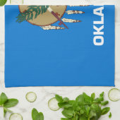 Oklahoma Staatsvlag Theedoek (Gevouwen)
