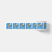 Oklahoma staatsvlag typografie ontwerp grosgrain lint (Voorkant)