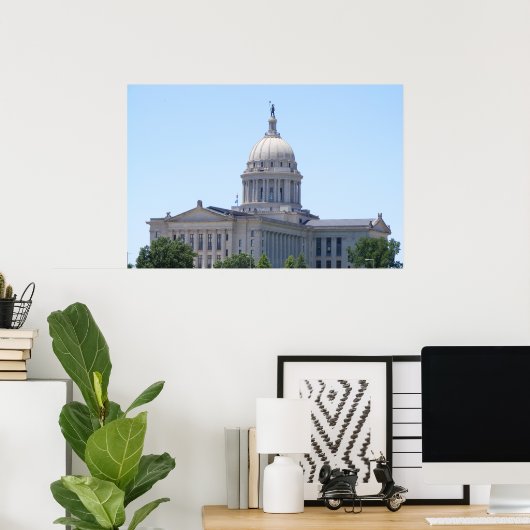 Oklahoma State Capital Poster (Thuiskantoor)
