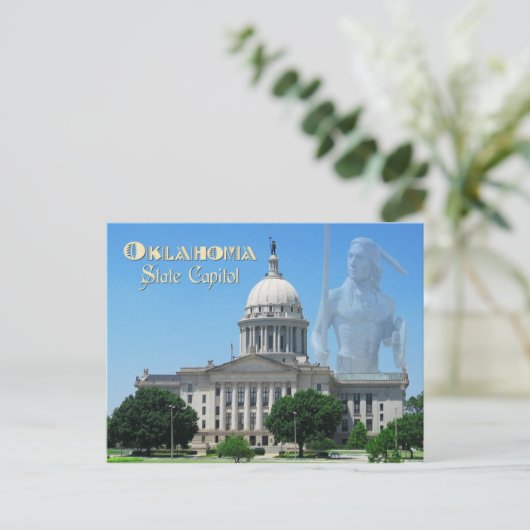 Oklahoma State Capitol, Oklahoma City Briefkaart (Staand voorkant)