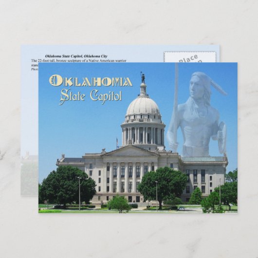 Oklahoma State Capitol, Oklahoma City Briefkaart (Voorkant / Achterkant)