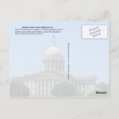Oklahoma State Capitol, Oklahoma City Briefkaart (Achterkant)