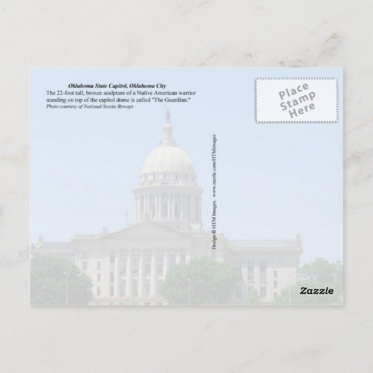 Oklahoma State Capitol, Oklahoma City Briefkaart (Achterkant)