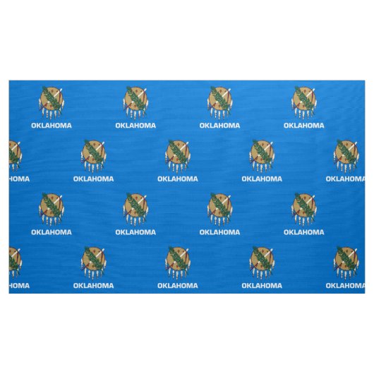 Oklahoma State Flag Fabrics Stof (Yard (91,4 cm))