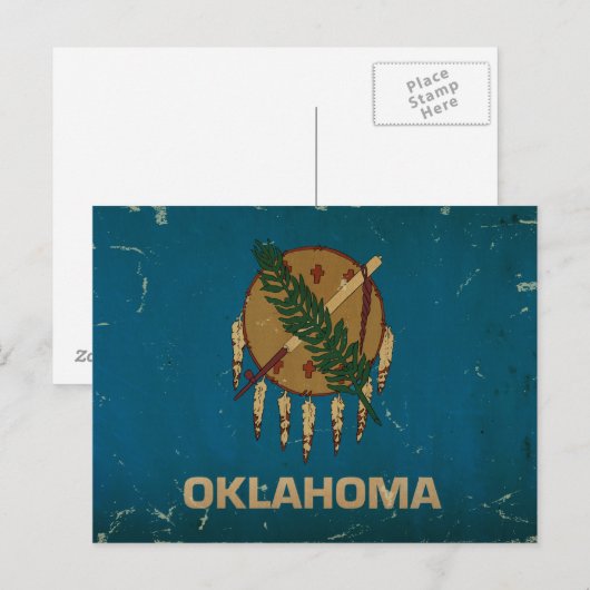 Oklahoma State Flag .png Briefkaart (Voorkant / Achterkant)