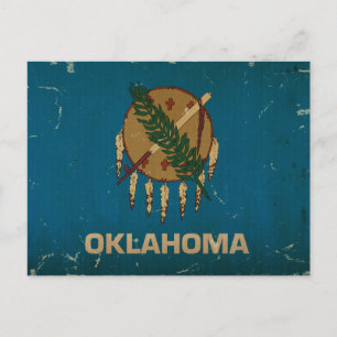 Oklahoma State Flag .png Briefkaart