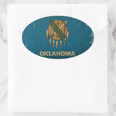 Oklahoma State Flag .png Ovale Sticker (Tas)