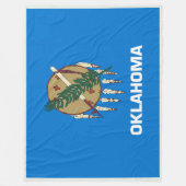 Oklahoma State Flag Print Patriot Fleece Deken (Voorkant)