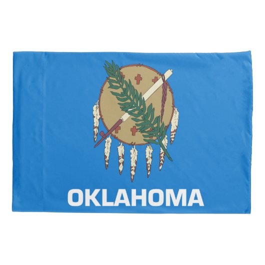 Oklahoma State Flag Print Patriot Kussensloop (Achterkant)