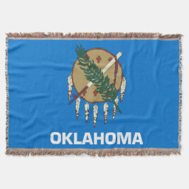 Oklahoma State Flag Print Patriottisch Deken