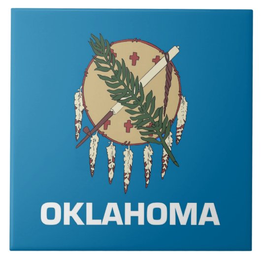 Oklahoma State Flag Tegel Tegeltje (Voorkant)
