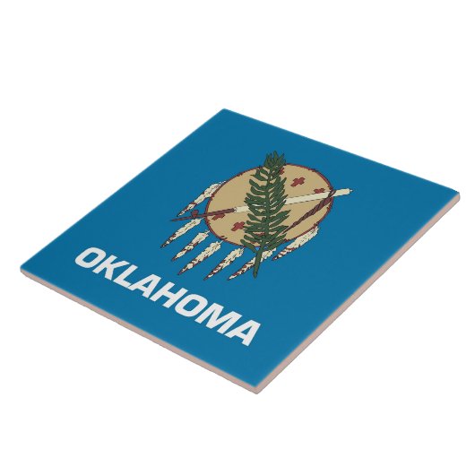 Oklahoma State Flag Tegel Tegeltje (Zijkant)