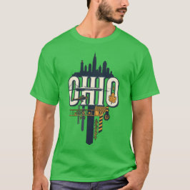 Oklahoma State Heritage Heartland Bison Art T-shirt
