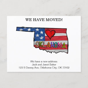 Oklahoma State Moving Announcement Kaarten