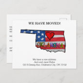 Oklahoma State Moving Announcement Kaarten (Voorkant / Achterkant)