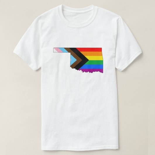Oklahoma State Pride LGBTQ Progress Pride T-shirt (Design voorkant)