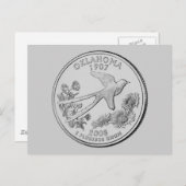 Oklahoma State Quarter Briefkaart (Voorkant / Achterkant)