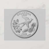 Oklahoma State Quarter Briefkaart (Voorkant)