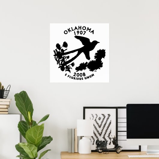 Oklahoma State Quarter Poster (Thuiskantoor)