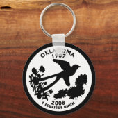 Oklahoma State Quarter Sleutelhanger (Voorkant)