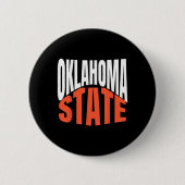 Oklahoma State  Ronde Button 5,7 Cm (Voorkant)