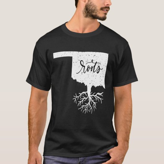 Oklahoma State Roots for Women Mannen Kinder T-shirt (Voorkant)