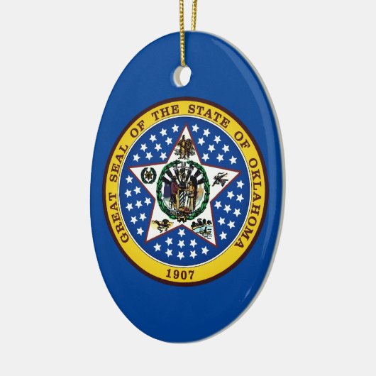 Oklahoma State Seal Keramisch Ornament (Links)