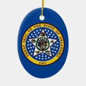 Oklahoma State Seal Keramisch Ornament (Voorkant)