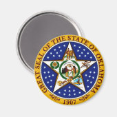 Oklahoma State Seal Magneet (Voorkant / Achterkant)