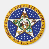 Oklahoma State Seal Magneet (Voorkant)