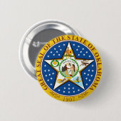 Oklahoma State Seal Ronde Button 5,7 Cm (Voorkant /achterkant)