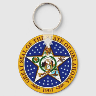 Oklahoma State Seal Sleutelhanger