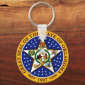 Oklahoma State Seal Sleutelhanger (Voorkant)