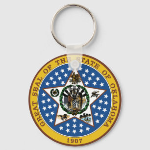 Oklahoma State Seal Sleutelhanger