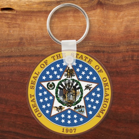 Oklahoma State Seal Sleutelhanger (Voorkant)