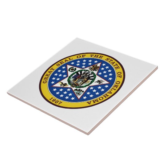 Oklahoma State Seal Tegeltje (Zijkant)