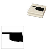Oklahoma State Solid Rubber Art Stamp Rubberstempel (Gestempeld)