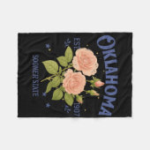 Oklahoma State Traveling Lover Hometown Trip Souve Fleece Deken (Voorkant (Horizontaal))