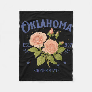 Oklahoma State Traveling Lover Hometown Trip Souve Fleece Deken