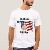 Oklahoma state vogel t-shirt middelvinger (Voorkant)