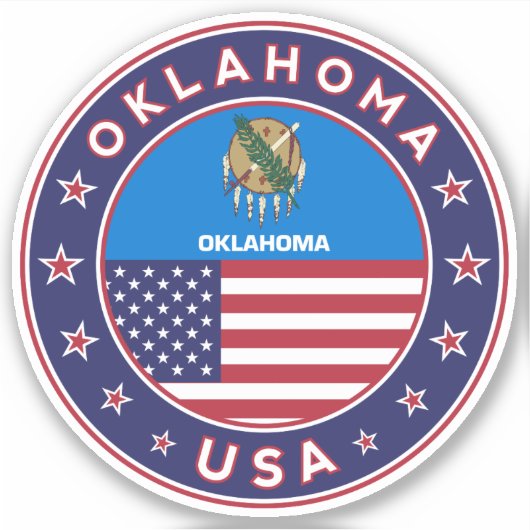 Oklahoma Sticker (Voorkant)