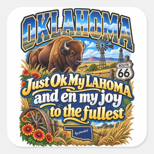 Oklahoma sticker (Voorkant)