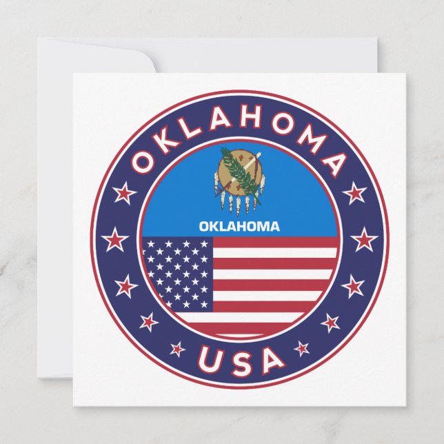 Oklahoma sticker, phone case (Voorkant)