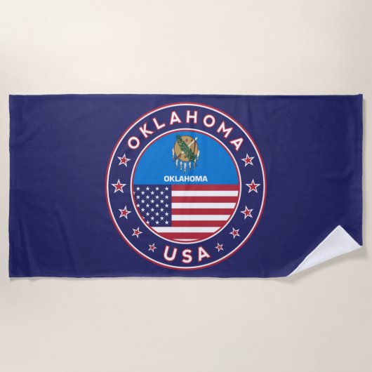 Oklahoma sticker, phone case strandlaken (Voorkant)