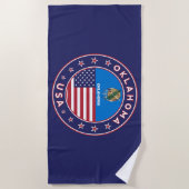 Oklahoma sticker, phone case strandlaken (Voorkant)