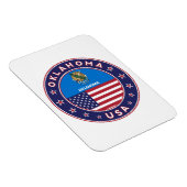 Oklahoma sticker, telefooncel magneet (Rechterzijde)