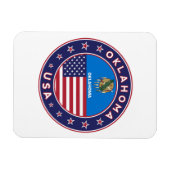 Oklahoma sticker, telefooncel magneet (Horizontaal)
