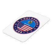 Oklahoma sticker, telefooncel magneet (Linkerzijde)