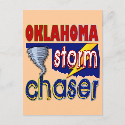 Oklahoma Storm Chaser Briefkaart (Voorkant)